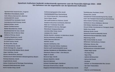Sponsorbord Speelweek