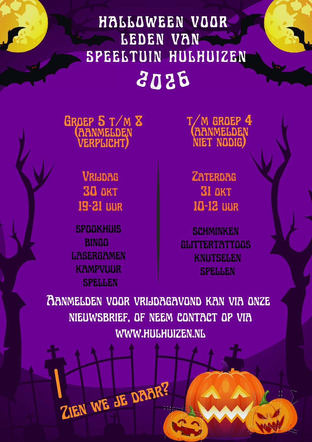 Halloween activiteiten 2026